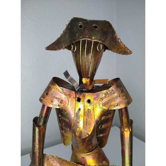 Mid century Brutalist torch cut big Metal Matador - Picture 3 of 12